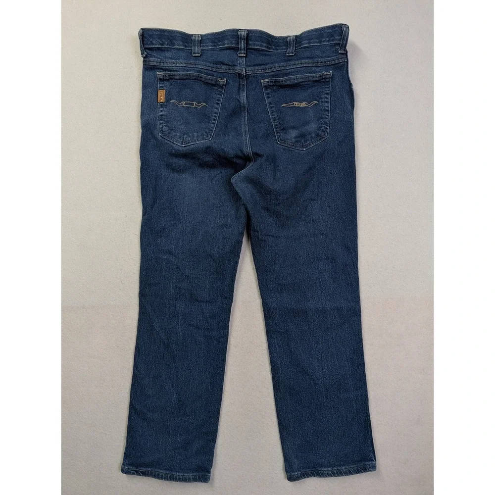 Texas Jeans Mens Jeans 36 x 28 Straight Leg Denim Made in USA Blue
